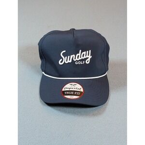 SUNDAY GOLF ROPE HAT Navy Blue Snapback One Size‎